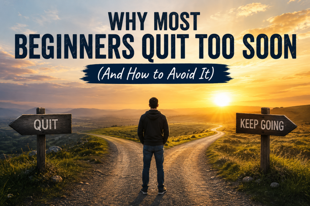 Why Most Beginners Quit Too Soon (And How to Avoid It)